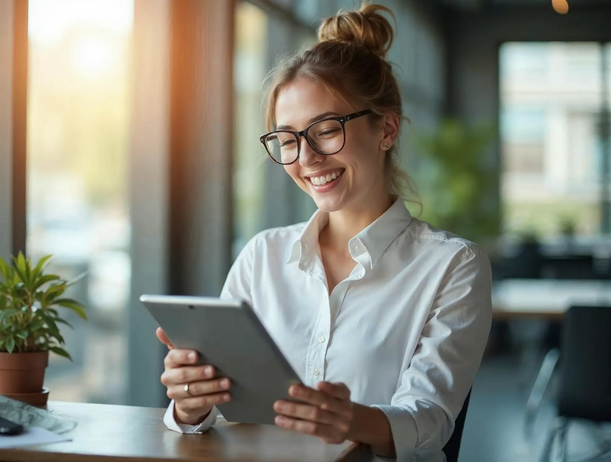 Marketing professional reviewing AI Max campaign analytics