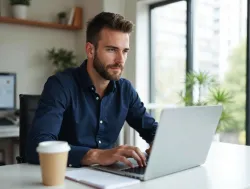 Professional marketer organizing Google Ads keywords for campaign optimization