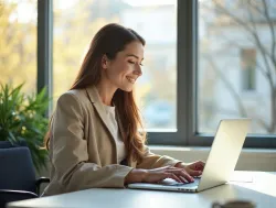 Professional marketer reviewing PPC campaign performance