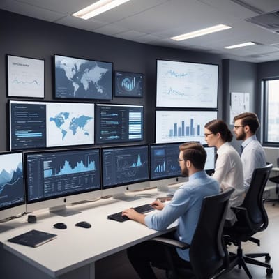 Marketing agency team reviewing PPC dashboards